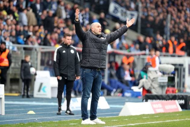 Braunschweig vs Berlin, 2 BL Braunschweig, 24 02 2024, FOOTBALL Eintracht Braunschweig vs Hertha BSC Berlin, 2 BL, Season 2023 24 Head coach Daniel Scherning Eintracht Braunschweig Braunschweig
