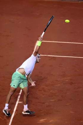 24th February 2024: Jockey Club, Brasileiro, Brazil: Rio Open Tennis tournament, semi-finals; Francisco Cerundolo (ARG) versus Sebastian Baez (ARG)  ActionPlus12611883 DanielxCasteloxBranco