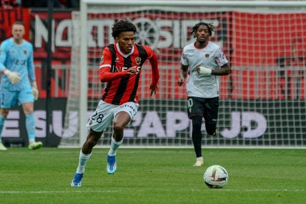Hicham Boudaoui (OGC Nice) FOOTBALL : OGC Nice vs Clermont Foot 63 - Ligue 1 Uber Eats - Nice - 25 02 2024 NorbertScanella Panoramic 