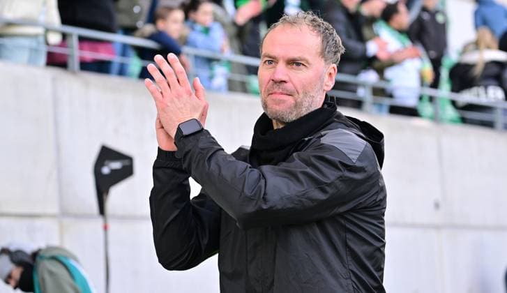 25 02 2024 Soccer Season 2023 2024 2 Soccer Bundesliga 23 Matchday SpVgg Greuther Fürth Kleeblatt 1 FC Nürnberg FCN Club Derby Frankenderby Sportfoto Zink xwoxzix DFL regulations prohibit any use of photographs as image sequences and or quasi video only for editorial use Marco Konrad Co Trainer SpVgg Greuther Fürth after the end of the match