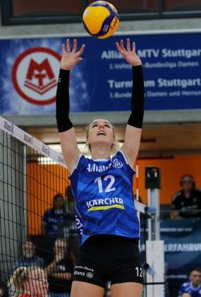 BAU 25 2 2024 Stuttgart Volleyball Allianz MTV Stuttgart vs Dresdner SC, Britt Bongaerts Stuttgart