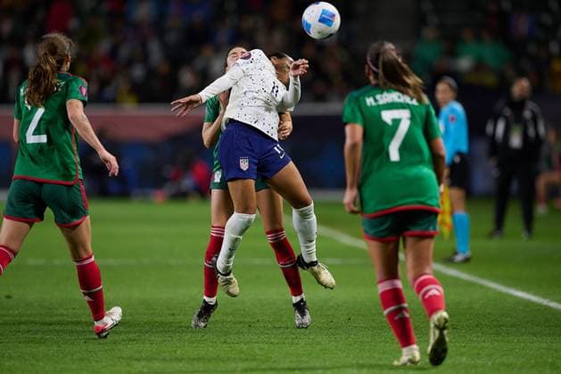 RECORD DATE NOT STATED Concacaf W Gold Cup 2024 United States vs Mexico Sophia Smith of USA during the Group stage, Group A match between United States (USA) and Mexico (Mexico national team, Nationalteam as part of the Concacaf Womens Gold Cup 2024, at Dignity Health Sports Park Stadium on February 26, 2024 in Carson California, United States. CARSON LOS ANGELES CALIFORNIA UNITED STATES  Copyright: xDavidxLeahx 20240226220932_CWGC_2024_GA_USA_MEX_SMITH131
