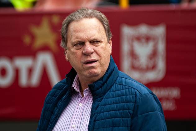 February 25, 2024, Bogota, Cundinamarca, Colombia: Ramon Jesurun, president of Colombia s Federation of Football FCF during the Colombia Vs USA Womens U20 friendly preparatory match in Bogota, Colombia s El Campin Stadium for the 2024 U20 Womens Wold Cup, on February 25, 2024. Bogota Colombia - ZUMAvp1_ 0417562739st Copyright: xSebastianxBarrosx