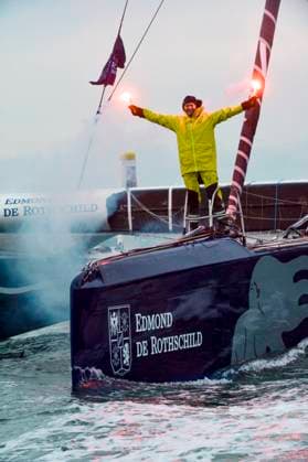 Sport Themen der Woche KW09 Sport Bilder des Tages ArrivÃ e du 1er avant jury de l ArkÃ a Ultim Challenge-Brest, Charles Caudrelier, skipper du Maxi Edmond de Rothschild, ARKEA ULTIM CHALLENGE - Brest, le 27 02 24 ARKEA ULTIM CHALLENGE - BREST 2023 ArkeaUltimChallenge-Brest Panoramic 