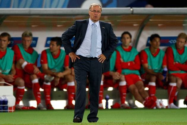 Onderwerp Subject: Austria EURO 2008 Reklame: Club Team Country: Austria - Poland Seizoen Season: 2007 2008 2008 2009 FOTO PHOTO: Austria s coach Josef HICKERSBERGER Austria Content not available for redistribution in The Netherlands directly or indirectly through any third parties. Copyright: xBSRxAgencyx 08690612BMKL9989