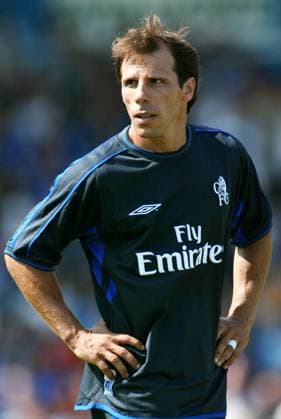 Onderwerp Subject: Chelsea Club Team Country: Chelsea Seizoen Season: 2002 2003 FOTO PHOTO: Chelsea s GIANFRANCO ZOLA Content not available for redistribution in The Netherlands directly or indirectly through any third parties. Copyright: xBSRxAgencyx 021922135