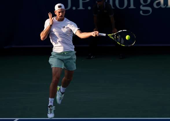 Maximilian Marterer GER , Dubai Duty Free Tennis Championships, Dubai, U A E Tennis Dubai Tennis Championships 2024 ATP Dubai Duty Free Tennis Stadium Dubai United Arab Emirates 27 February 2024 Copyright: xJuergenxHasenkopfx