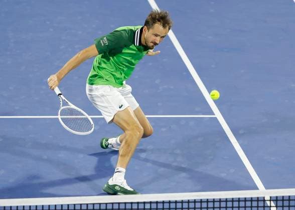 Daniil Medvedev, Dubai Duty Free Tennis Championships, Dubai, U A E Tennis Dubai Tennis Championships 2024 ATP Dubai Duty Free Tennis Stadium Dubai United Arab Emirates 27 February 2024 Copyright: xJuergenxHasenkopfx