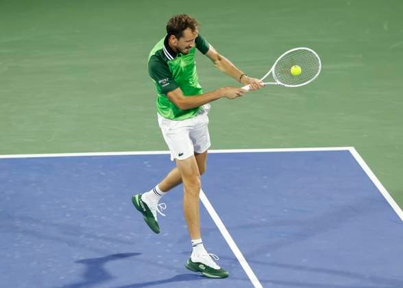 Daniil Medvedev, Dubai Duty Free Tennis Championships, Dubai, U A E Tennis Dubai Tennis Championships 2024 ATP Dubai Duty Free Tennis Stadium Dubai United Arab Emirates 27 February 2024 Copyright: xJuergenxHasenkopfx