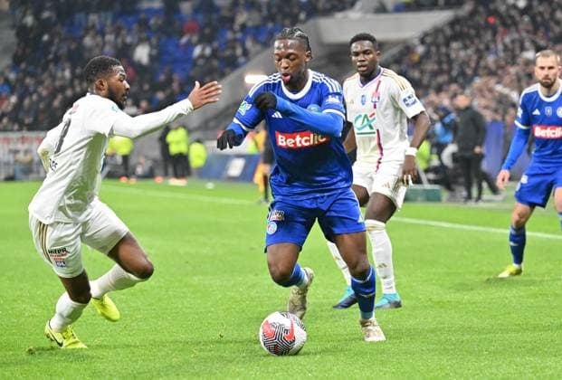 Football, Coupe de France, Olympique Lyon - Racing Strasbourg