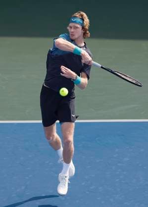 Andrey Rublev, Dubai Duty Free Tennis Championships, Dubai, U A E Tennis Dubai Tennis Championships 2024 ATP Dubai Duty Free Tennis Stadium Dubai United Arab Emirates 28 February 2024 Copyright: xJuergenxHasenkopfx