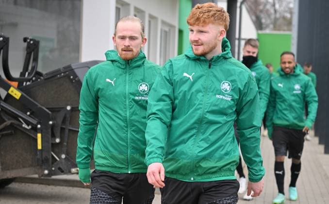 28 02 2024 Soccer 2 Bundesliga Season 2023 2024 SpVgg Greuther Fürth Fuerth Kleeblatt Training xwoxzix Jomaine Consbruch 14, SpVgg Greuther Fürth Robert Wagner 22, SpVgg Greuther Fürth