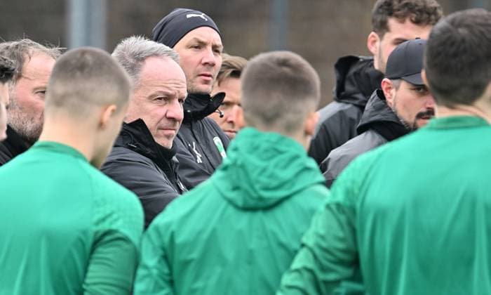 28 02 2024 Soccer 2 Bundesliga Season 2023 2024 SpVgg Greuther Fürth Fuerth Kleeblatt Training xwoxzix Alexander Zorniger Coach SpVgg Greuther Fürth