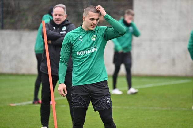 28 02 2024 Soccer 2 Bundesliga Season 2023 2024 SpVgg Greuther Fürth Fuerth Kleeblatt Training xwoxzix Leander Popp 20, SpVgg Greuther Fürth