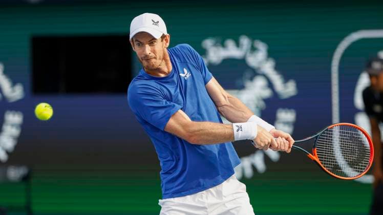 Andy Murray, Dubai Duty Free Tennis Championships, Dubai, U A E Tennis Dubai Tennis Championships 2024 ATP Dubai Duty Free Tennis Stadium Dubai United Arab Emirates 28 February 2024 Copyright: xJuergenxHasenkopfx
