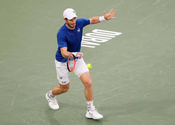 Andy Murray, Dubai Duty Free Tennis Championships, Dubai, U A E Tennis Dubai Tennis Championships 2024 ATP Dubai Duty Free Tennis Stadium Dubai United Arab Emirates 28 February 2024 Copyright: xJuergenxHasenkopfx