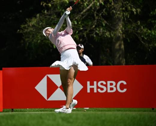 (240229) -- SINGAPORE, Feb. 29, 2024 -- Chun In Gee of South Korea competes during the first day of the HSBC Women s World Championship, WM, Weltmeisterschaft held in Singapore s Sentosa Golf Club on Feb. 29, 2024. (Photo by Xinhua) (SP)SINGAPORE-GOLF-WOMEN S WORLD CHAMPIONSHIP ThenxChihxWey 