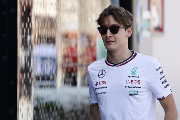 F1 Bahrain Grand Prix 2024 Practice George Russell of Mercedes before practice ahead of the Formula 1 Bahrain Grand Prix at Sakhir Circuit in Sakhir, Bahrain on February 29, 2024. Sakhir Bahrain  Copyright: xJakubxPorzyckix originalFilename:porzycki-f1bahrai240229_npnEA.jpg