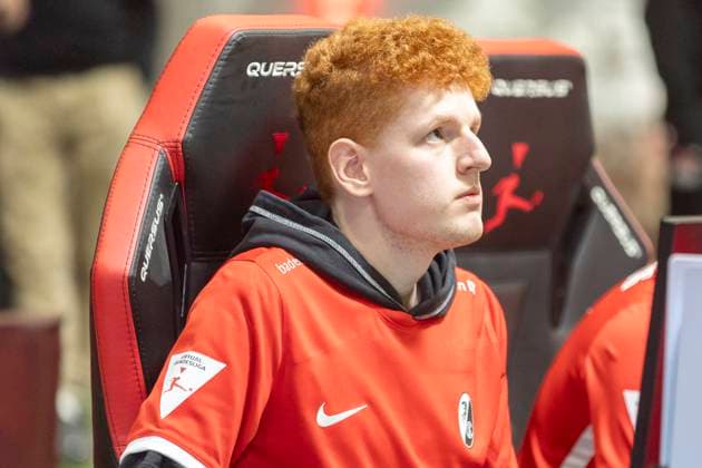 Virtual Bundesliga, Division South East, 28 02 2023 David Queck SCF DAVE SC Freiburg VBL Club Championship Offline Matchday, February 27 28, Virtual Bundesliga, 33 Matchday, Division South East, on 28 02 2023, Strassenkicker Base, Cologne Copyright: xBEAUTIFULxSPORTS Meuselx