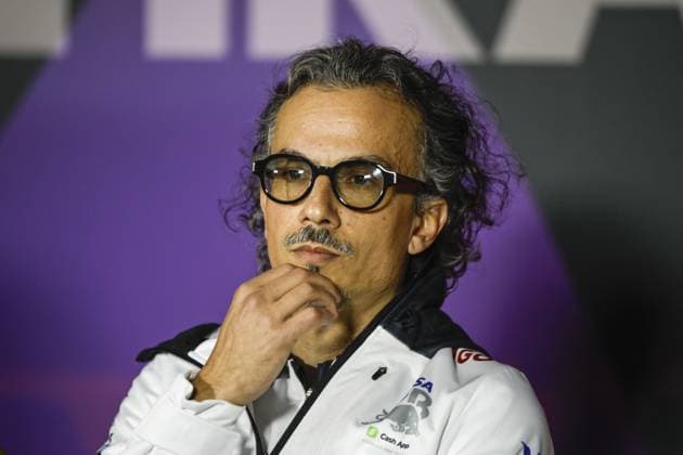 MEKIES Laurent (fra), Team Principal of Visa Cash App RB F1 Team, portrait press conference, PK, Pressekonferenz during the Formula 1 Gulf Air Bahrain Grand Prix 2024, 1st round of the 2024 FIA Formula One World Championship, WM, Weltmeisterschaft from February 29 to March 2, 2024 on the Bahrain International Circuit, in Sakhir, Bahrain - F1 - BAHRAIN GRAND PRIX 2024 DPPI Panoramic  240229_R01BAHRAIN__BR32377
