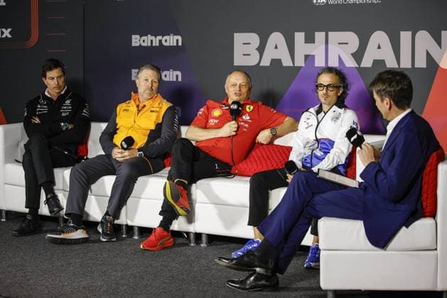 Formula 1, GP Bahrain in Sachir, Press conference