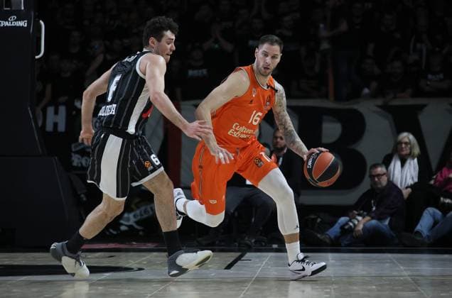 Stefan Jovic (Valencia basket club) during the Euroleague basketball championship match Segafredo Virtus Bologna Vs. Valencia Basket Club. Bologna, February 29, 2024 at Segafredo Arena  Copyright: xMichelexNucci IPAxSportx xipa-agx xx IPA_43876975 IPA_Agency_IPA43876975