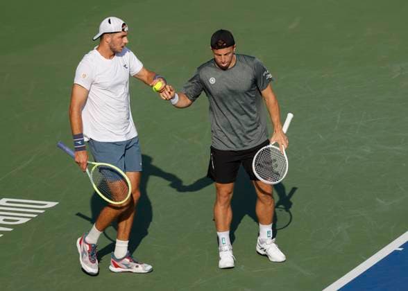 Tallon Griekspoor, Jan Lennard Struff, Mens Doubles, Dubai Duty Free Tennis Championships, Dubai, U A E Tennis Dubai Tennis Championships 2024 ATP Dubai Duty Free Tennis Stadium Dubai United Arab Emirates 1 March 2024 Copyright: xJuergenxHasenkopfx