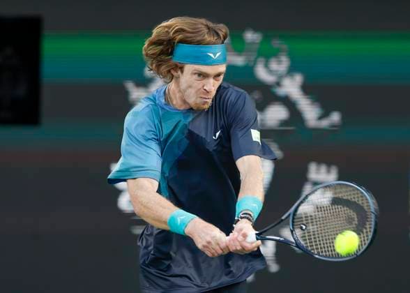 Andrey Rublev, Dubai Duty Free Tennis Championships, Dubai, U A E Tennis Dubai Tennis Championships 2024 ATP Dubai Duty Free Tennis Stadium Dubai United Arab Emirates 1 March 2024 Copyright: xJuergenxHasenkopfx