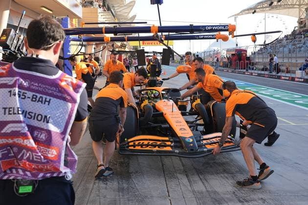 Formula 1 Gulf Air Bahrain Grand Prix 2024 01 03 2024, Bahrain International Circuit, Sakhir, Formula 1 Gulf Air Bahrain Grand Prix 2024 ,in the picture Lando Norris GBR , McLaren F1 Team nordphotoxGmbHx xBratic nph00250
