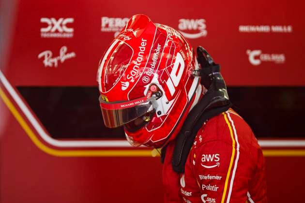LECLERC Charles (mco), Scuderia Ferrari SF-24, portrait during the Formula 1 Gulf Air Bahrain Grand Prix 2024, 1st round of the 2024 FIA Formula One World Championship, WM, Weltmeisterschaft from February 29 to March 2, 2024 on the Bahrain International Circuit, in Sakhir, Bahrain - F1 - BAHRAIN GRAND PRIX 2024 DPPI Panoramic  240301_R01_BAHRAIN__BR33368