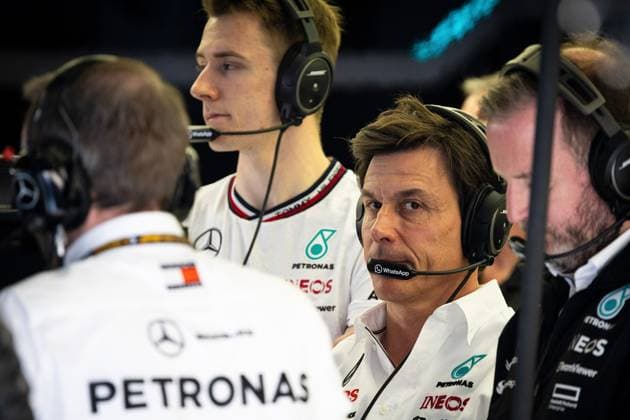 Toto Wolff Mercedes AMG Petronas F1 Team, Team Principal BHR, Formula 1 race, Bahrain International Circuit, 01 03 24 BHR, Formula 1 race, Bahrain International Circuit, 01 03 24 Manama Copyright: xFoto:xEIBNER ThomasxFuesslerx EP_tfr