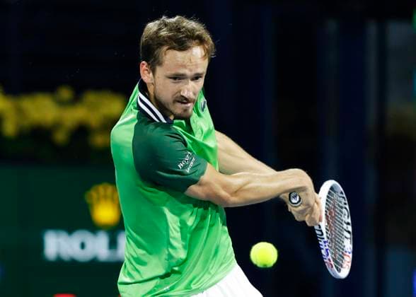 Daniil Medvedev, Dubai Duty Free Tennis Championships, Dubai, U A E Tennis Dubai Tennis Championships 2024 ATP Dubai Duty Free Tennis Stadium Dubai United Arab Emirates 1 March 2024 Copyright: xJuergenxHasenkopfx