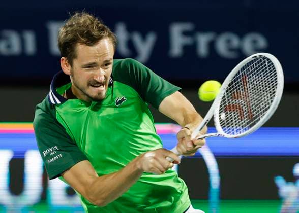 Daniil Medvedev, Dubai Duty Free Tennis Championships, Dubai, U A E Tennis Dubai Tennis Championships 2024 ATP Dubai Duty Free Tennis Stadium Dubai United Arab Emirates 1 March 2024 Copyright: xJuergenxHasenkopfx