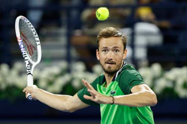 Daniil Medvedev, Dubai Duty Free Tennis Championships, Dubai, U A E Tennis Dubai Tennis Championships 2024 ATP Dubai Duty Free Tennis Stadium Dubai United Arab Emirates 1 March 2024 Copyright: xJuergenxHasenkopfx