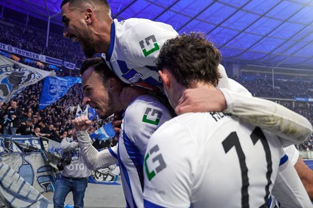 Goal for 1 0 by Haris Tabakovic Hertha BSC, 25 , Hertha BSC Berlin, cheers, Fabian Reese Hertha BSC, 11 , GER, Hertha BSC vs Holstein Kiel, Soccer Men, 2 Bundesliga, Season 2023 2024, Matchday 24, 01 03 2024 DFL REGULATES PROHIBIT ANY USE OF PHOTOGRAPHS AS IMAGE SEQUENCES AND OR QUASI VIDEO GER, Hertha BSC vs Holstein Kiel, Soccer men, 2 Bundesliga, Season 2023 2024, 24 Matchday, 01 03 2024 Berlin Copyright: xEibner-Pressefotox xClaudiusxRaux EP_CRH
