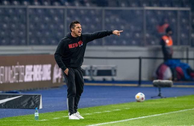 Soccer, Men, Season 2023 2024, 2 Bundesliga 24 Matchday , Hertha BSC Holstein Kiel, Coach Marcel Rapp Holstein Kiel , 01 03 2024, Copyright: xSebastianxRäppold MatthiasxKochx