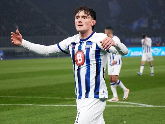 Fabian Reese Hertha BSC, 11 , GER, Hertha BSC vs Holstein Kiel, Soccer Men, 2 Bundesliga, Season 2023 2024, 24 Matchday, 01 03 2024 DFL REGULATIONS PROHIBIT ANY USE OF PHOTOGRAPHS AS IMAGE SEQUENCES AND OR QUASI VIDEO GER, Hertha BSC vs Holstein Kiel, Soccer Men, 2 Bundesliga, Season 2023 2024, 24 Matchday, 01 03 2024 Berlin Copyright: xEibner-Pressefotox xClaudiusxRaux EP_CRH