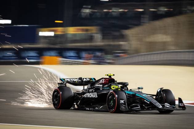 Lewis Hamilton UK, Mercedes AMG Petronas F1 Team 44 BHR, Formula 1 race, Bahrain International Circuit, 01 03 24 BHR, Formula 1 race, Bahrain International Circuit, 01 03 24 Manama Copyright: xFoto:xEIBNER ThomasxFuesslerx EP_tfr