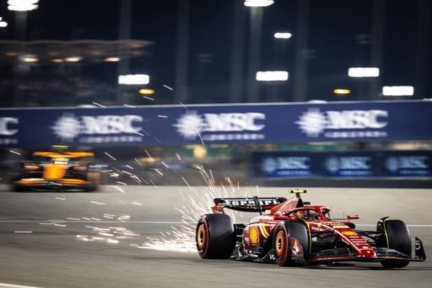 Carlos Sainz jr , ESP, Scuderia Ferrari 55 BHR, Formula 1 race, Bahrain International Circuit, 01 03 24 BHR, Formula 1 race, Bahrain International Circuit, 01 03 24 Manama Copyright: xFoto:xEIBNER ThomasxFuesslerx EP_tfr