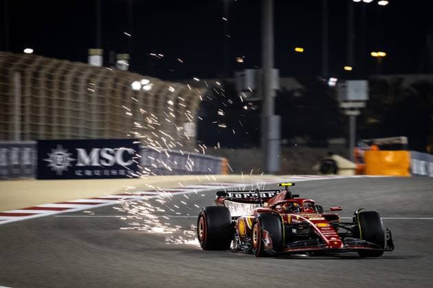 Carlos Sainz jr , ESP, Scuderia Ferrari 55 BHR, Formula 1 race, Bahrain International Circuit, 01 03 24 BHR, Formula 1 race, Bahrain International Circuit, 01 03 24 Manama Copyright: xFoto:xEIBNER ThomasxFuesslerx EP_tfr