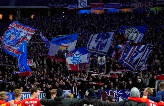 Germany, Berlin, 01 03 2024, Olympic Stadium, Hertha BSC vs Holstein Kiel 2 Bundesliga, Holstein Kiel fans Berlin Olympic Stadium Berlin Germany eu-images-659