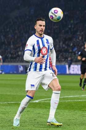 Haris Tabakovic Hertha BSC, 25 , Freisteller, Hertha BSC Holstein Kiel, 2 Bundesliga, Fußball, DFB, Spielzeit 2023 2024, 24 Spieltag, Olympia Stadion Berlin, DFB DFL REGULATIONS PROHIBIT ANY USE OF PHOTOGRAPHS AS IMAGE SEQUENCES AND OR QUASI VIDEO, 01 03 2024, Foto HMB Media Uwe Koch Copyright: HMBxMedia UwexKoch