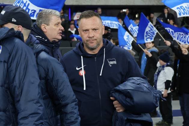 DEU, DFL, 2 FBL, Hertha BSC vs Holstein Kiel, 01 03 2024, Berliner Olympiastadion, Berlin, DEU, DFL, 2 FBL, Hertha BSC vs Holstein Kiel, in the picture head coach Pal Dardai Hertha BSC Berlin DFL regulations prohibit any use of Photographs as image sequences and or quasi video Foto Juergen Engler nordphoto GmbH nordphotoxGmbHx xEngler nph00076