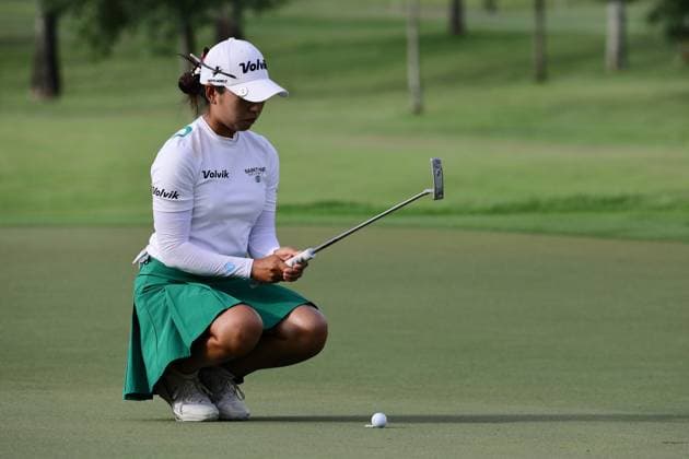 HSBC Women s World Championship, WM, Weltmeisterschaft - Round Three Mi Hyang Lee of South Korea is in action during round three of the HSBC Women s World Championship at Sentosa Golf Club in Singapore, on March 2, 2024. Singapore Singapore  Copyright: xSuhaimixAbdullahx originalFilename:abdullah-notitle240302_npth3.jpg