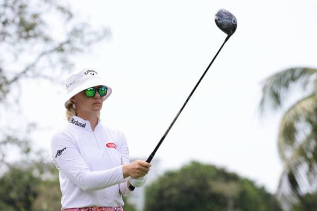 HSBC Women s World Championship, WM, Weltmeisterschaft - Round Three Madelene Sagstrom of Sweden is in action during round three of the HSBC Women s World Championship at Sentosa Golf Club in Singapore, on March 2, 2024. Singapore Singapore  Copyright: xSuhaimixAbdullahx originalFilename:abdullah-notitle240302_np36d.jpg