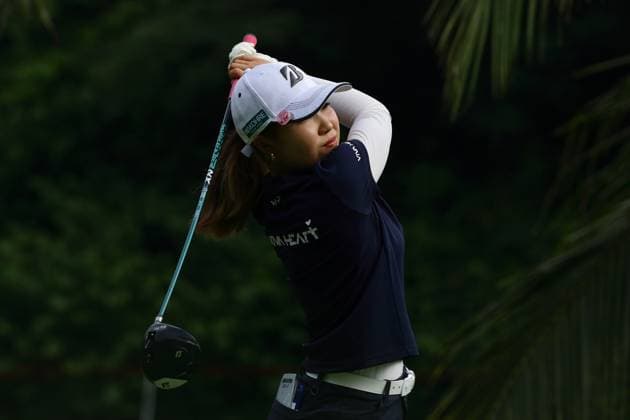 HSBC Women s World Championship, WM, Weltmeisterschaft - Round Three Ayaka Furue of Japan is in action during round three of the HSBC Women s World Championship at Sentosa Golf Club in Singapore, on March 2, 2024. Singapore Singapore  Copyright: xSuhaimixAbdullahx originalFilename:abdullah-notitle240302_npATa.jpg