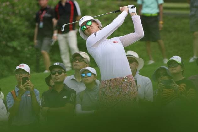 HSBC Women s World Championship, WM, Weltmeisterschaft - Round Three Madelene Sagstrom of Sweden is in action during round three of the HSBC Women s World Championship at Sentosa Golf Club in Singapore, on March 2, 2024. Singapore Singapore  Copyright: xSuhaimixAbdullahx originalFilename:abdullah-notitle240302_npGgz.jpg