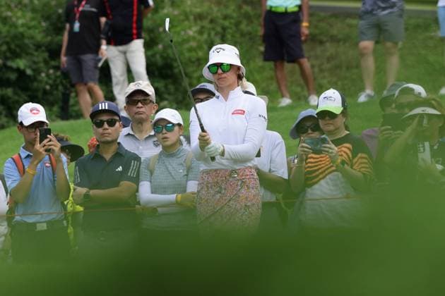 HSBC Women s World Championship, WM, Weltmeisterschaft - Round Three Madelene Sagstrom of Sweden is in action during round three of the HSBC Women s World Championship at Sentosa Golf Club in Singapore, on March 2, 2024. Singapore Singapore  Copyright: xSuhaimixAbdullahx originalFilename:abdullah-notitle240302_npgYo.jpg
