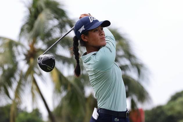 HSBC Women s World Championship, WM, Weltmeisterschaft - Round Three Celine Boutier of France is in action during round three of the HSBC Women s World Championship at Sentosa Golf Club in Singapore, on March 2, 2024. Singapore Singapore  Copyright: xSuhaimixAbdullahx originalFilename:abdullah-notitle240302_npkW6.jpg