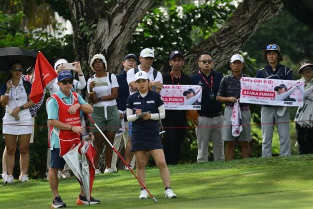 HSBC Women s World Championship, WM, Weltmeisterschaft - Round Three Ayaka Furue of Japan is in action during round three of the HSBC Women s World Championship at Sentosa Golf Club in Singapore, on March 2, 2024. Singapore Singapore  Copyright: xSuhaimixAbdullahx originalFilename:abdullah-notitle240302_npOEy.jpg